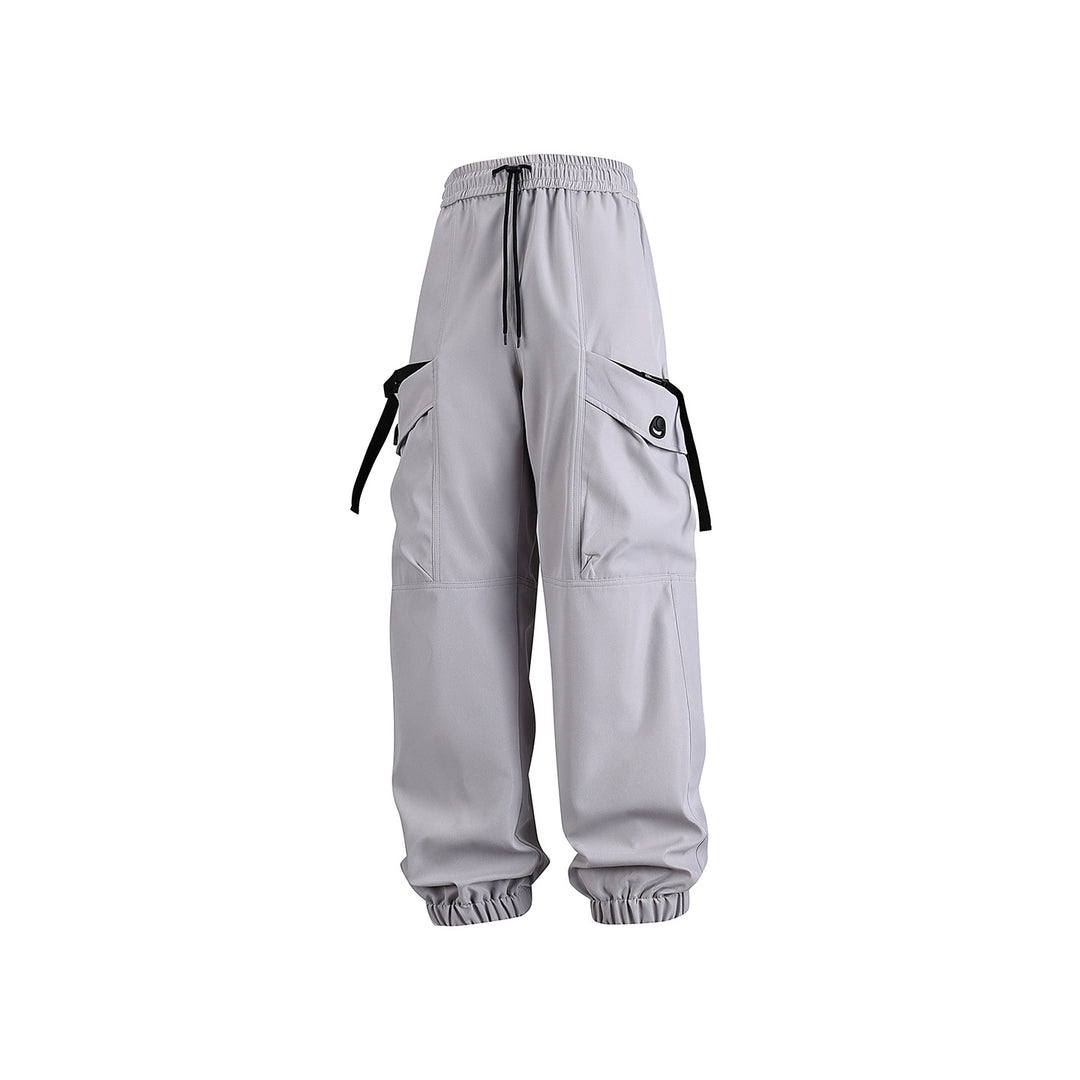 Unisex Weite Technical-Cargo-Jogginghose mit verstellbarem Tunnelzug, großen Klapptaschen und elastischem Knöchelabschluss Echo Archiv
