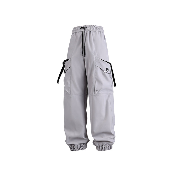 Unisex Weite Technical-Cargo-Jogginghose mit verstellbarem Tunnelzug, großen Klapptaschen und elastischem Knöchelabschluss Echo Archiv