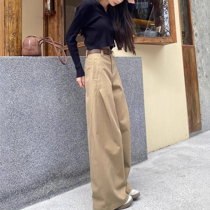 Damen Modische und lässige Hochtausende Hose Echoarchiv