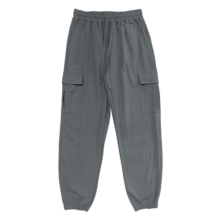 Herren Cargo-Hose mit elastischem Bund und multifunktionalen Taschen Echoarchiv
