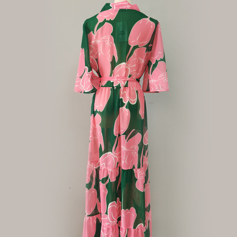 Damen eleganter Kimono mit floralem Design Echo Archiv