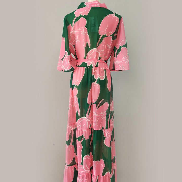 Damen eleganter Kimono mit floralem Design Echo Archiv