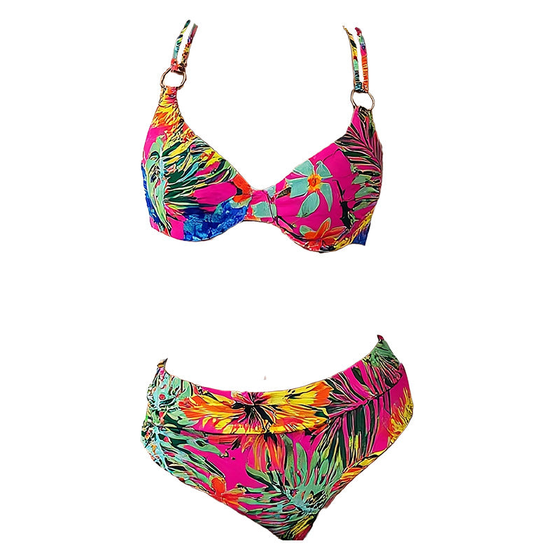 Damen Bikini-Set mit verstellbaren Trägern und schickem Ringdetail Echo Archiv