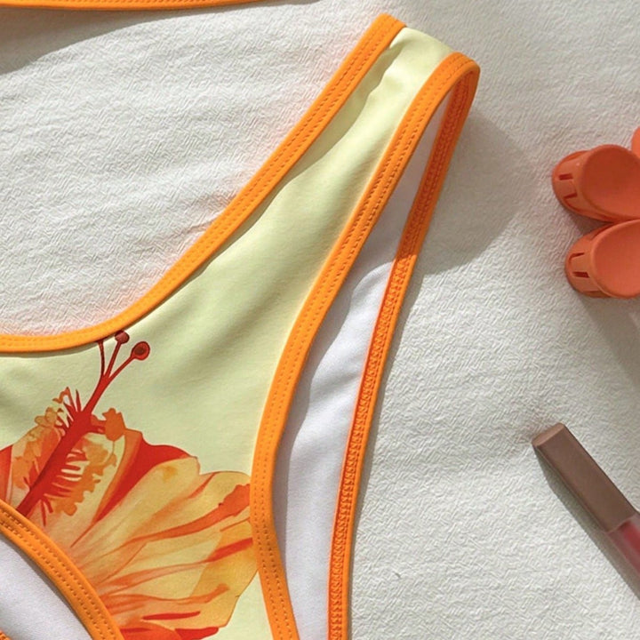 Damen Triangel-Bikini mit floralen Akzenten Echo Archiv