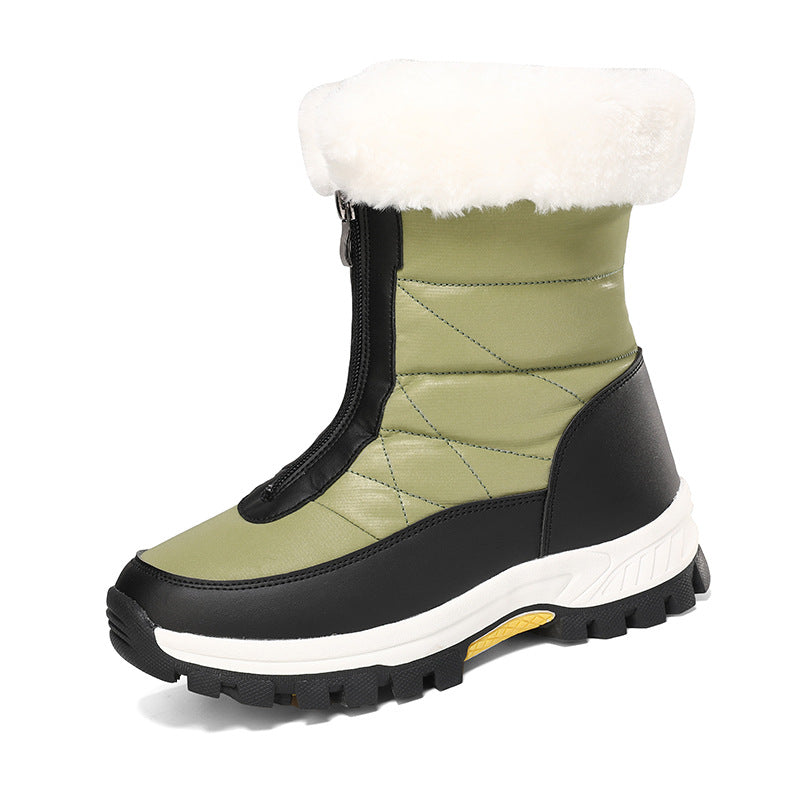Damen Gefütterte Thermo-Winterstiefel mit Reißverschluss und rutschfester Profilsohle Echo Archiv