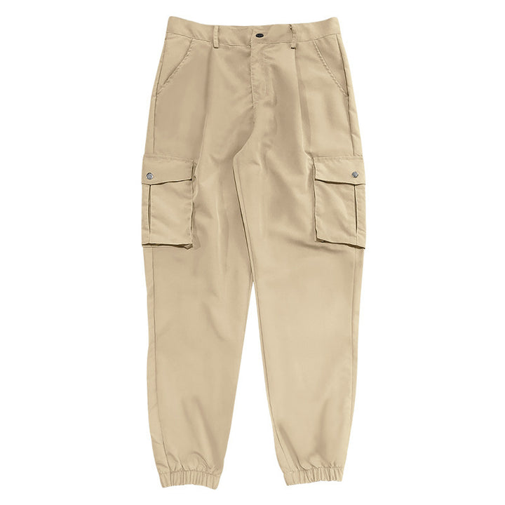 Herren Cargo-Hose mit multifunktionalen Taschen und elastischem Bund Echoarchiv