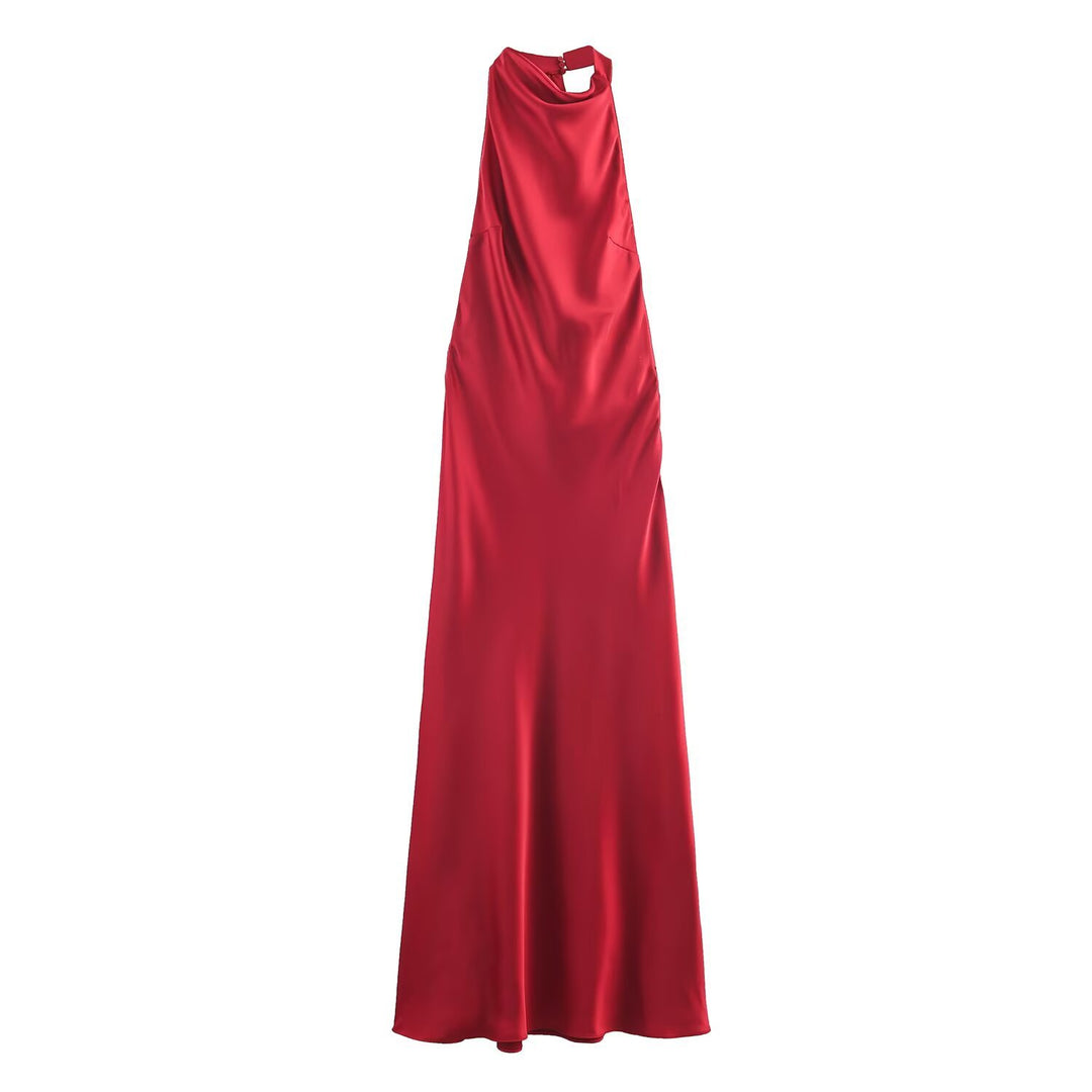 Damen Maxikleid mit hochgeschnittenem Kragen und eleganter Silhouette Echo Archiv