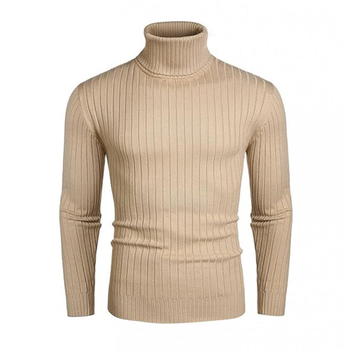 Herren Hochwertiger Rollkragenpullover mit feiner Rippenstruktur Echoarchiv