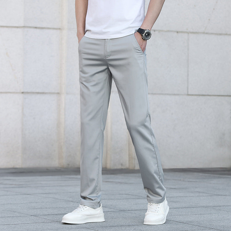Herren Schmale Stretch-Chinohose im Business-Casual-Look Echo Archiv