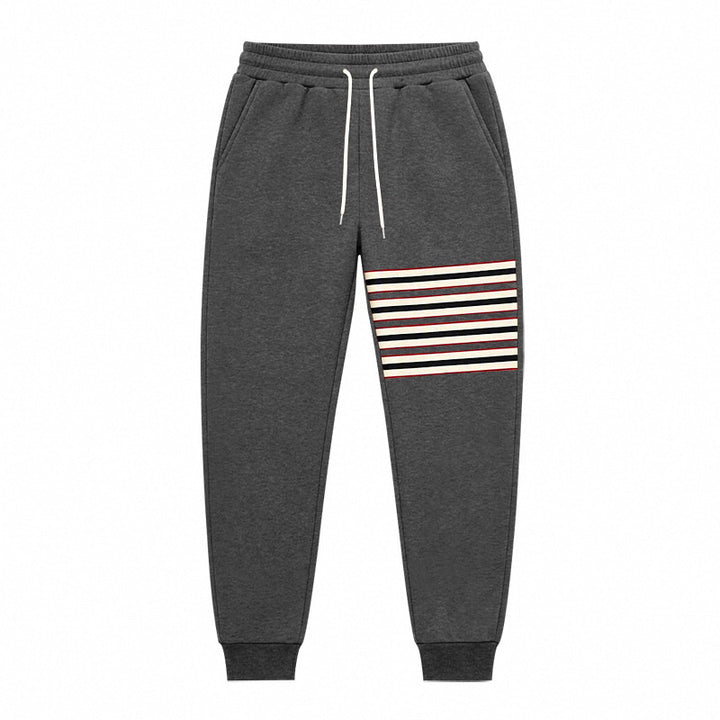 Herren Sportliche Jogginghose mit seitlichem Streifenpanel und Kordelzug Echoarchiv