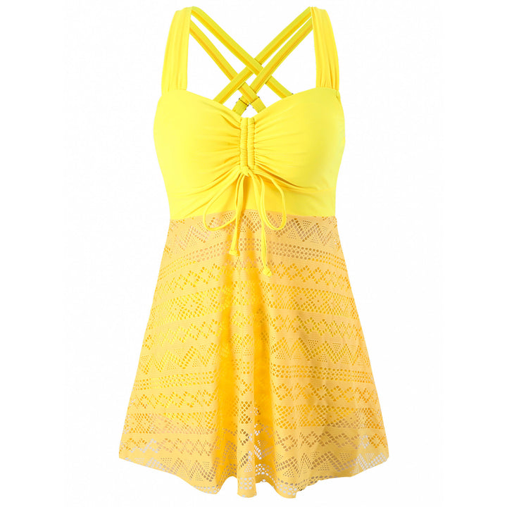 Damen Schwimmkleid mit raffinierter Rückenpartie und sehr elastischer Stoffqualität Echo Archiv