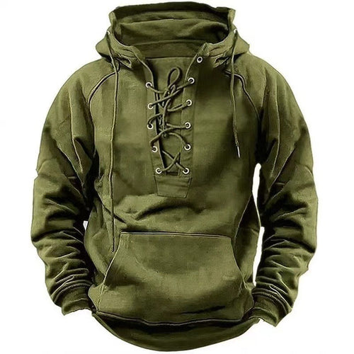 Herren Kapuzenpullover mit innovativem Schnürdesign Echoarchiv
