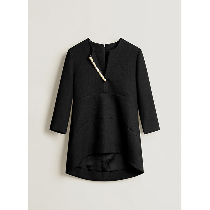 Damen Elegante und stilvolle Bluse mit Perlen-Detail Echoarchiv