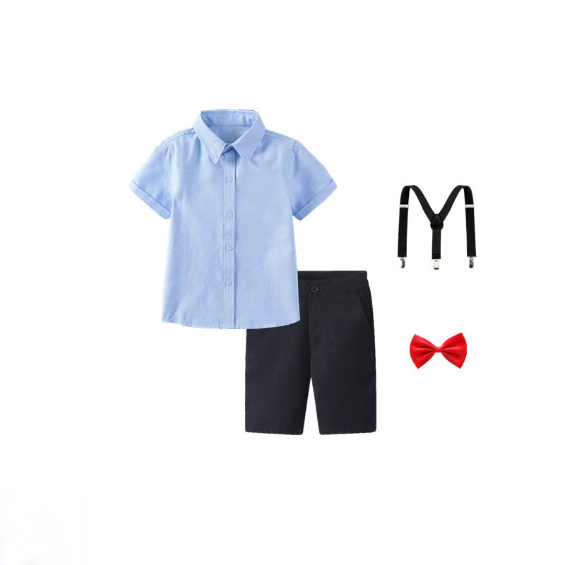 Damen festliches Hemd und Shorts Set mit Hosenträgern Echo Archiv