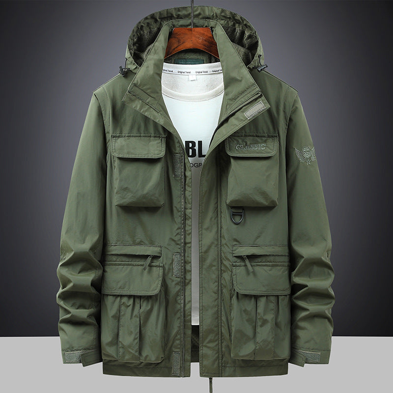 Herren nan multifunktionale Fieldjacke mit Kapuze und zahlreichen Taschen Echo Archiv