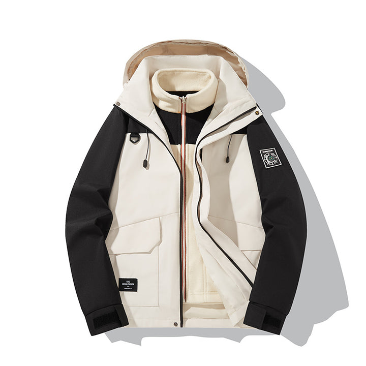 Herren Wetterfeste Outdoorjacke mit Kapuze Echo Archiv