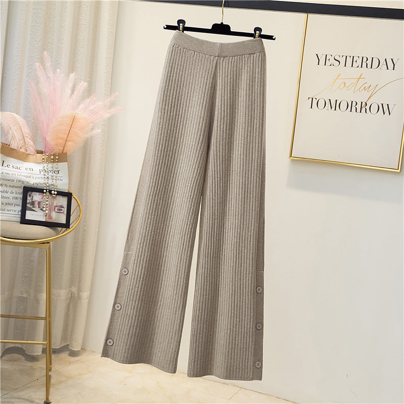 Damen Elegante und bequeme Rippstrickhose Echo Archiv