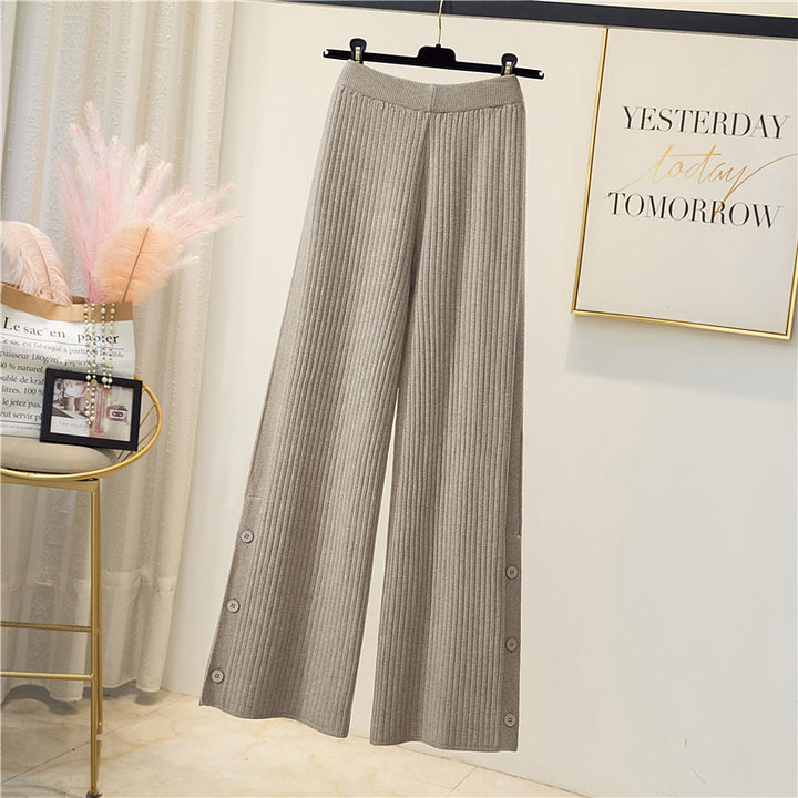 Damen Elegante und bequeme Rippstrickhose Echo Archiv