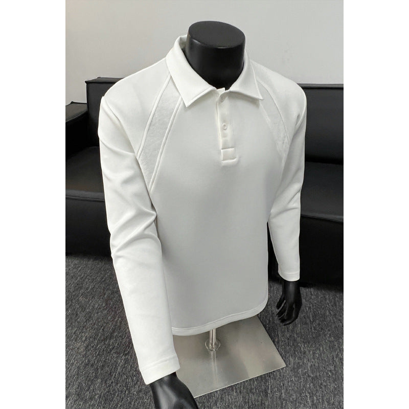 Herren Sport Langarm Polo Shirt Echo Archive