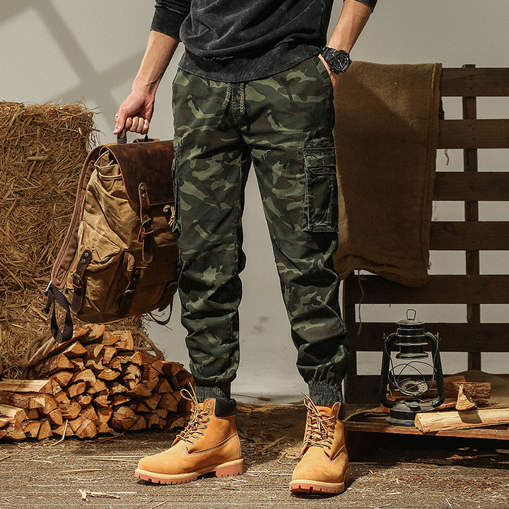 Herren cargo Jogginghose mit praktischen Taschen und elastischem Bund Echoarchiv