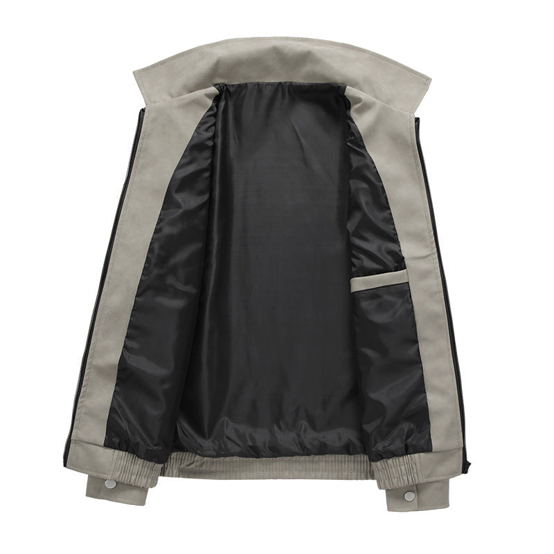Herren lässige Utility-Jacke mit praktischen Taschen und elastischem Bund Echoarchiv