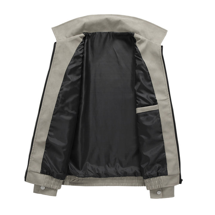 Herren lässige Utility-Jacke mit praktischen Taschen und elastischem Bund Echoarchiv