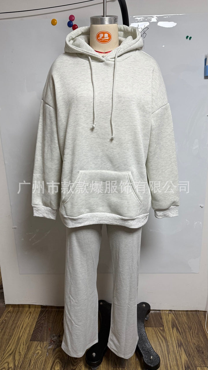 Damen nan elastische Yogahose mit Bauchumschlag und weitem Bein Echo Archiv