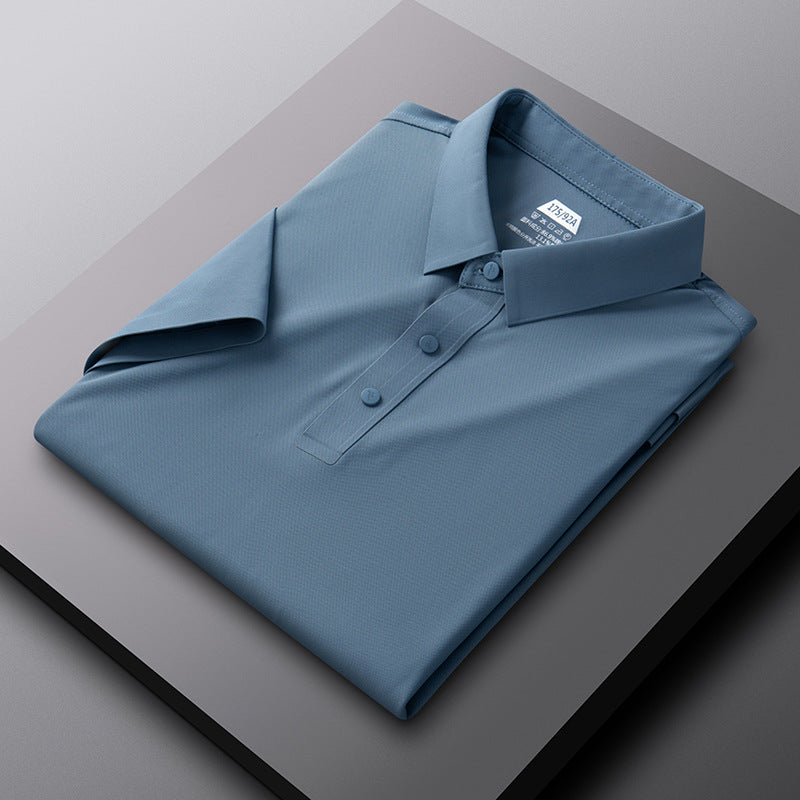 Herren atmungsaktives Poloshirt mit strukturiertem Gewebe Echoarchiv