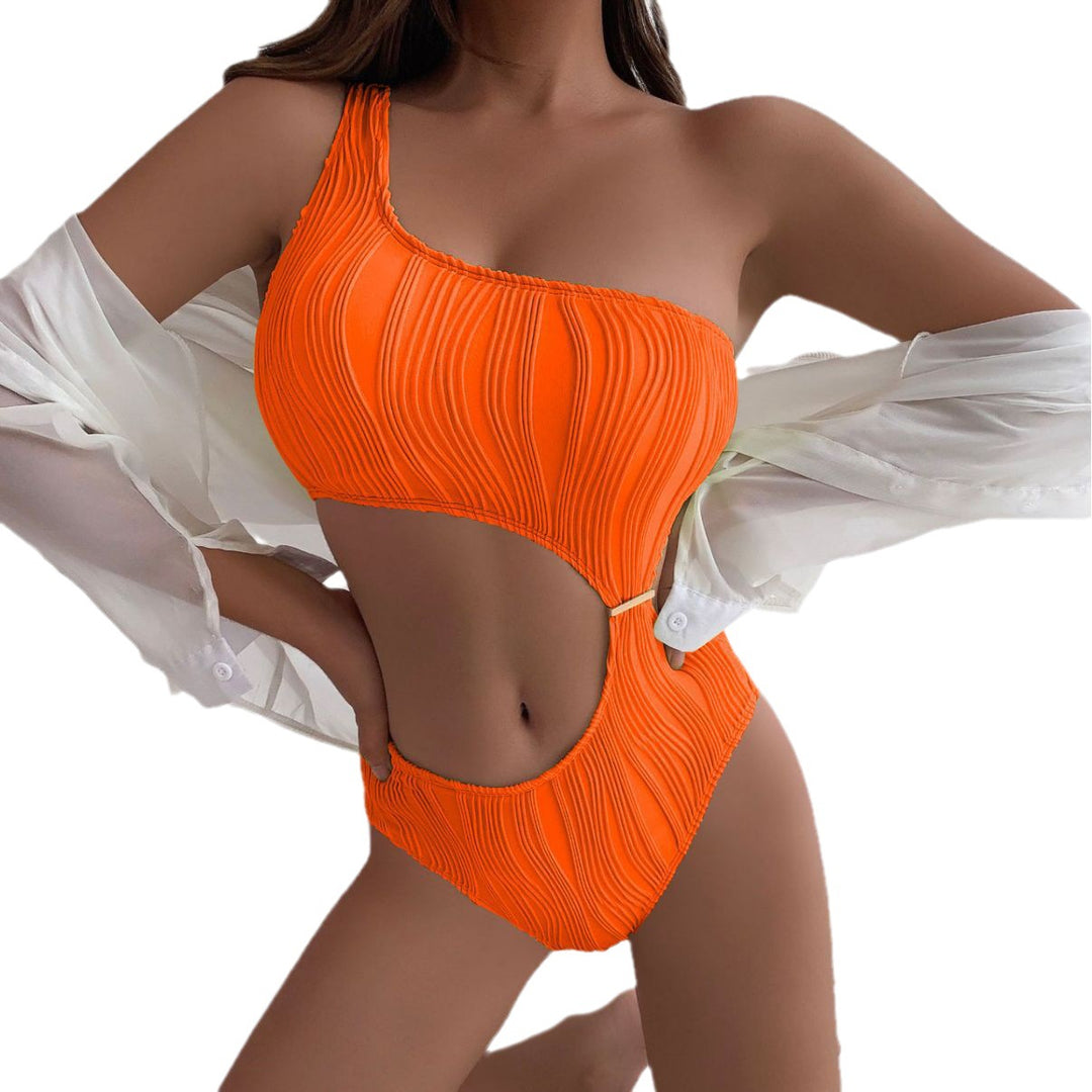 Damen Einseitiger Cut-Out Badeanzug Echo Archiv