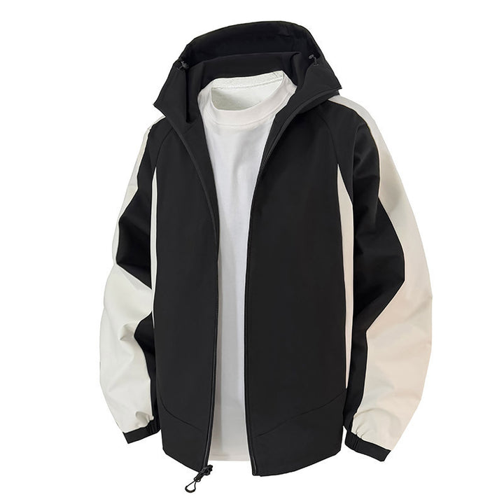Herren Leichte Übergangsjacke mit verstellbarem Kapuzenverschluss Echo Archiv
