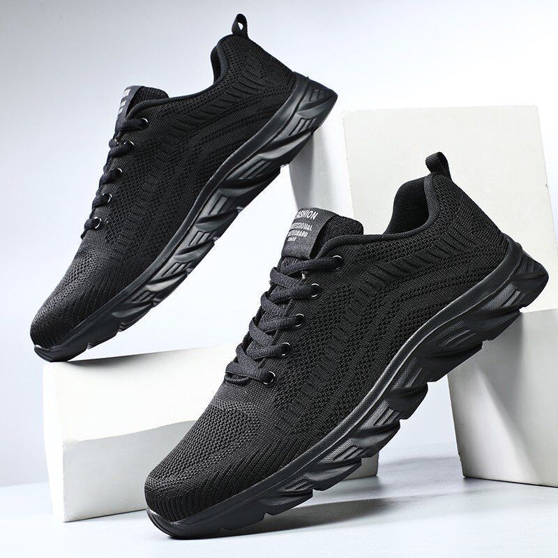 Unisex atmungsaktive leichte Strick-Sneaker mit dämpfender EVA-Sohle – Norré