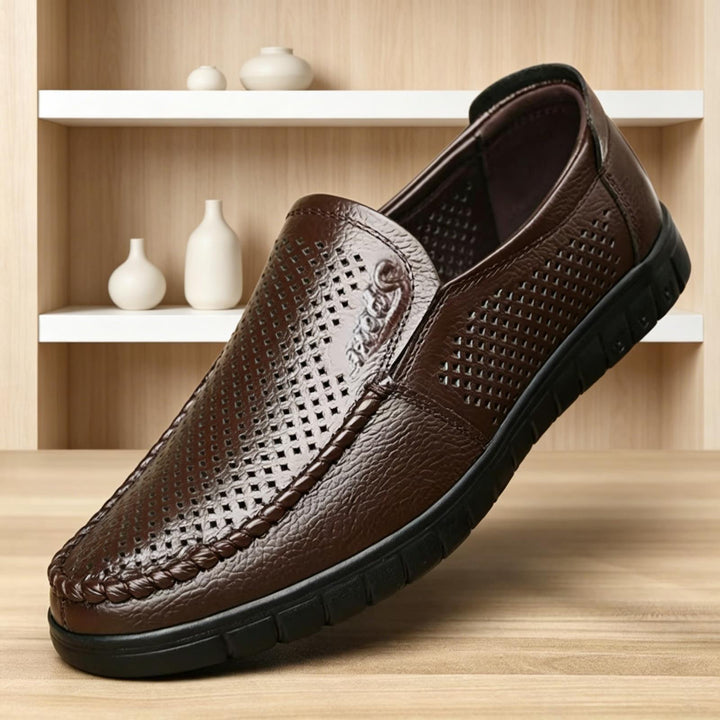 Herren Bequeme Lederslipper Echoarchiv