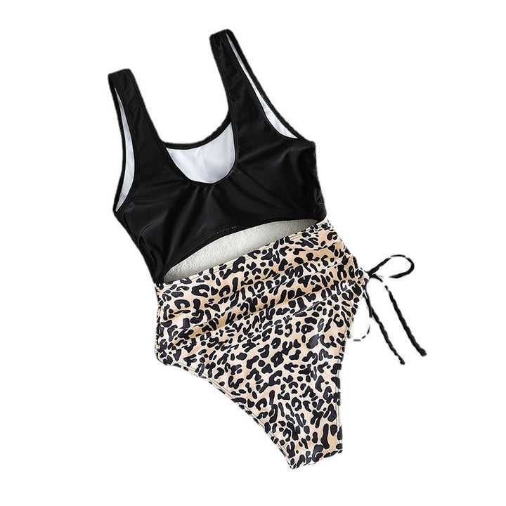 Damen Cut-Out Badeanzug mit hoher Taille und animalischem Muster Echo Archiv