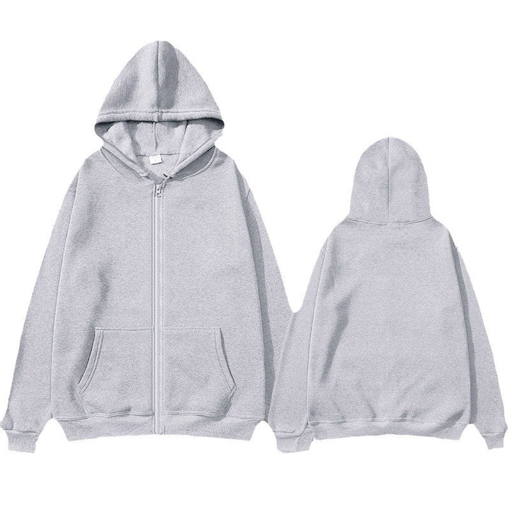 Unisex Zip-Hoodie mit robustem Metallreißverschluss, angerauter Fleece-Innenseite, geteilten Eingrifftaschen und verstärkten Nähten Echo Archiv