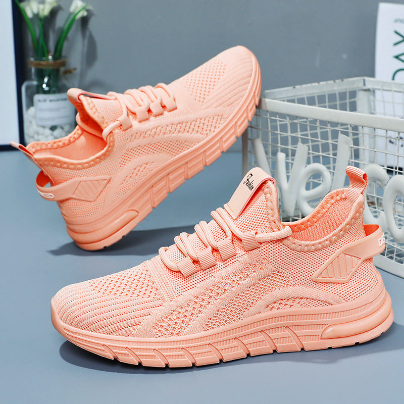 Unisex nan ultraleichte Strick-Laufsneaker mit nahtlosem Sockenschaft und stoßdämpfender gewellter Laufsohle Echo Archiv