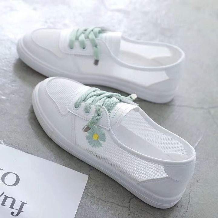 Damen lässige Sneaker mit buntem Blumenmotiv Echo Archiv