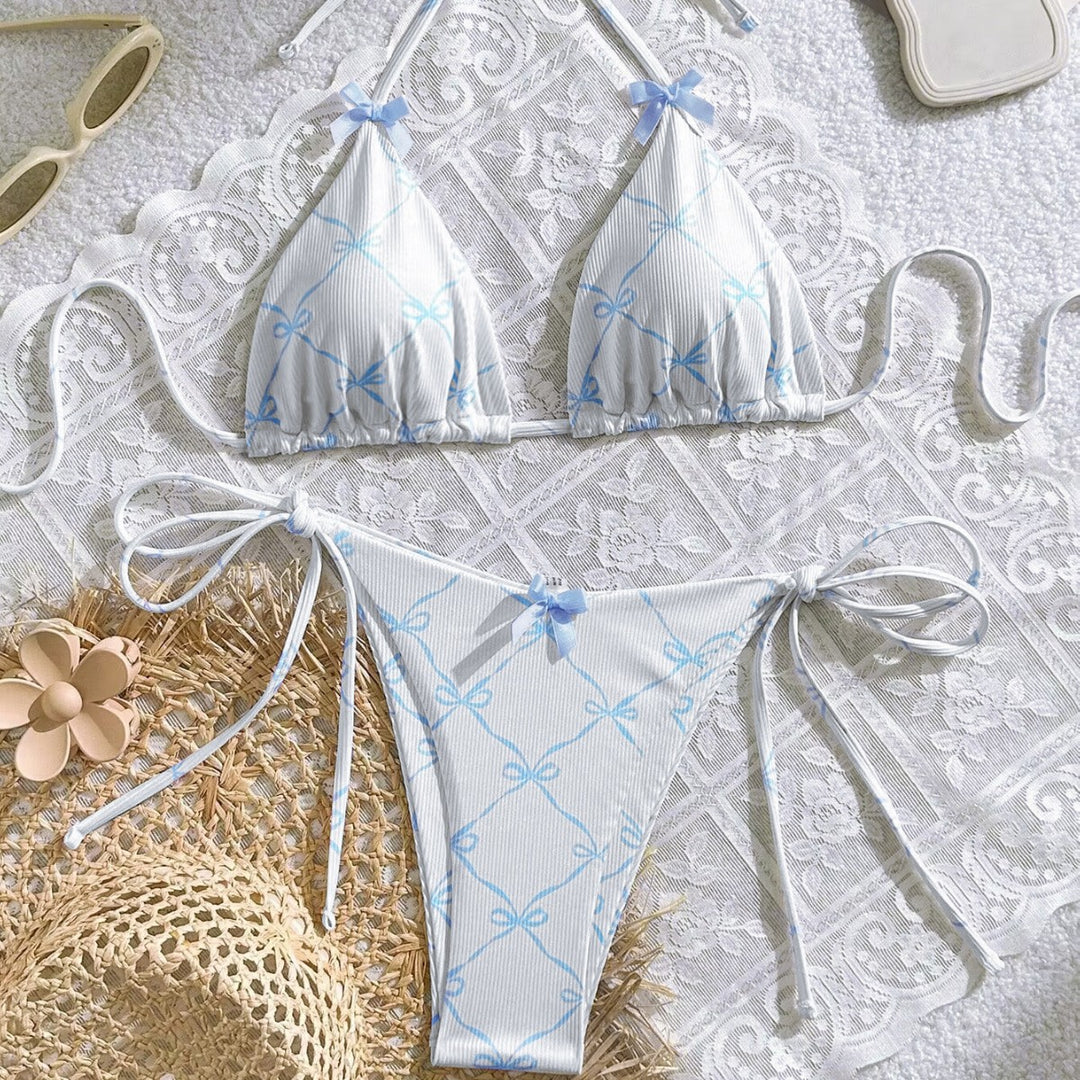 Damen Triangel-Bikini mit zarten Schleifendetails Echo Archiv