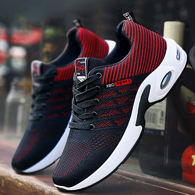 Herren nan atmungsaktive leichte Strick-Sneaker mit Luftkissen und rutschfester Laufsohle Echo Archiv