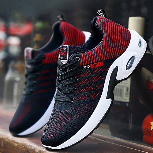 Herren nan atmungsaktive leichte Strick-Sneaker mit Luftkissen und rutschfester Laufsohle Echo Archiv