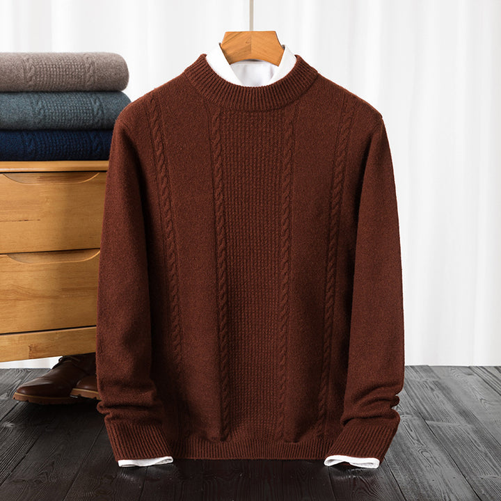 Herren edler Strickpullover mit Rollkragen Echoarchiv