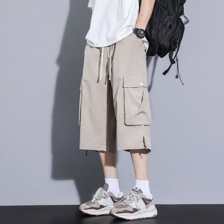Herren praktische Cargo-Shorts mit mehreren Taschen und verstellbarem Bund Echoarchiv