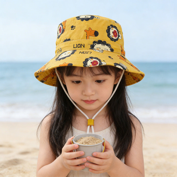 Unisex nan Kinder Sonnenhut mit verstellbarem Kinnband, breiter Krempe und fantasievollem Einhornprint  Echo Archiv