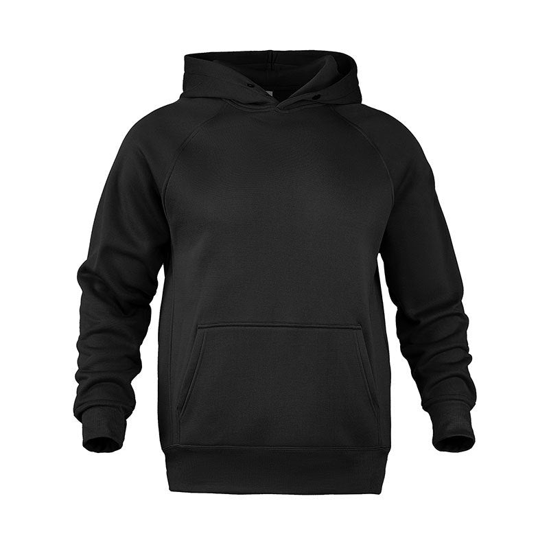 Herren nan Sweatstoff Kapuzenpullover mit Raglanärmeln, Kängurutasche und verstärktem Saum Echo Archiv