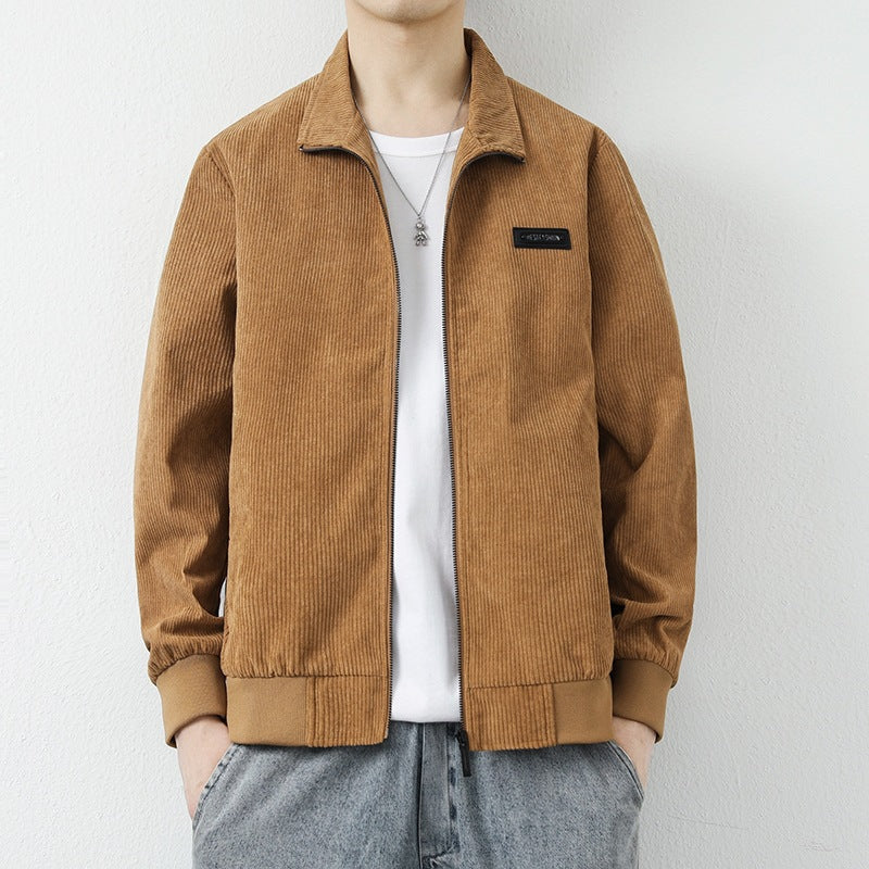 Herren Lässige Cordjacke Echo Archiv