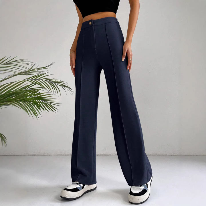 Damen Elegante und hoch geschnittene Stoffhose Echo Archiv