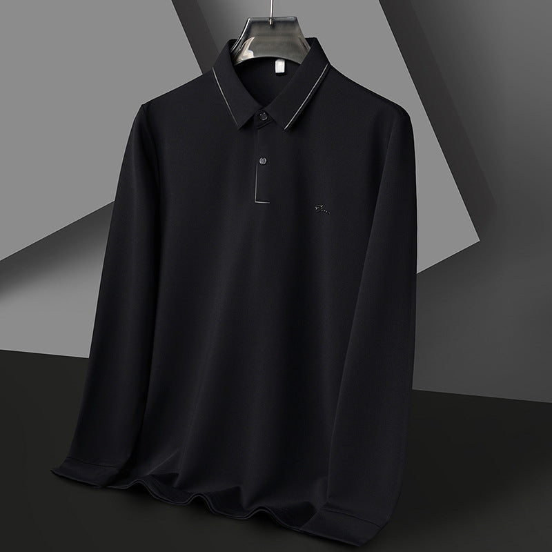 Herren Hochwertiges Langarm Poloshirt mit feuchtigkeitsregulierendem Stoff Echoarchiv