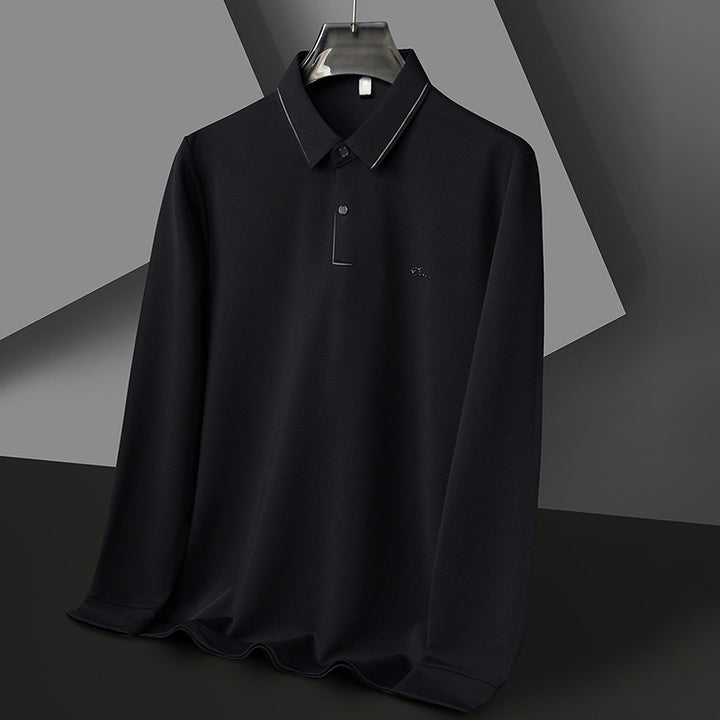 Herren Hochwertiges Langarm Poloshirt mit feuchtigkeitsregulierendem Stoff Echoarchiv