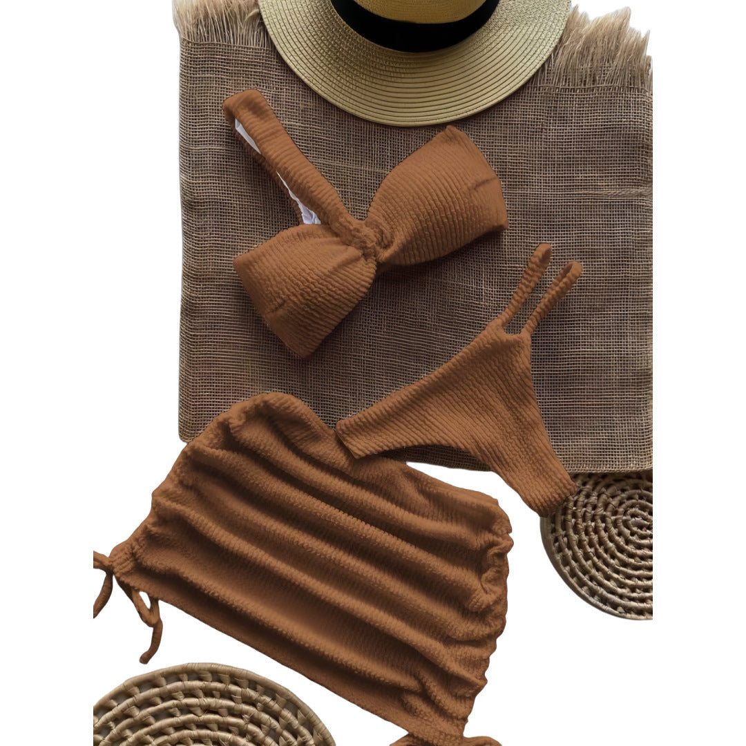 Damen Bandeau-Bikini-Set mit Raffungen Echo Archiv