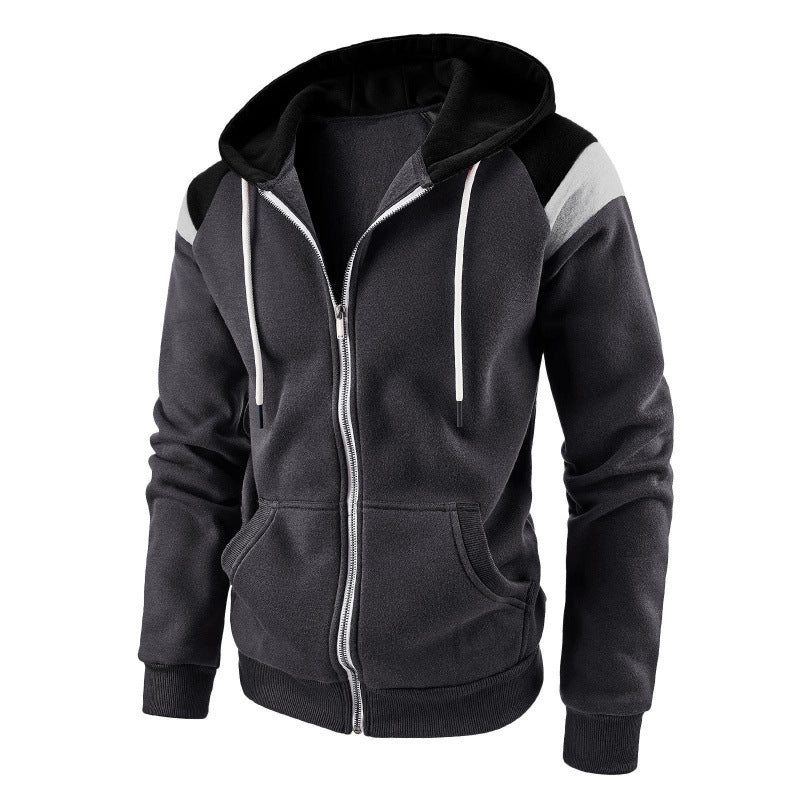 Herren sportlicher Hoodie mit farblich abgesetzten Details Echoarchiv