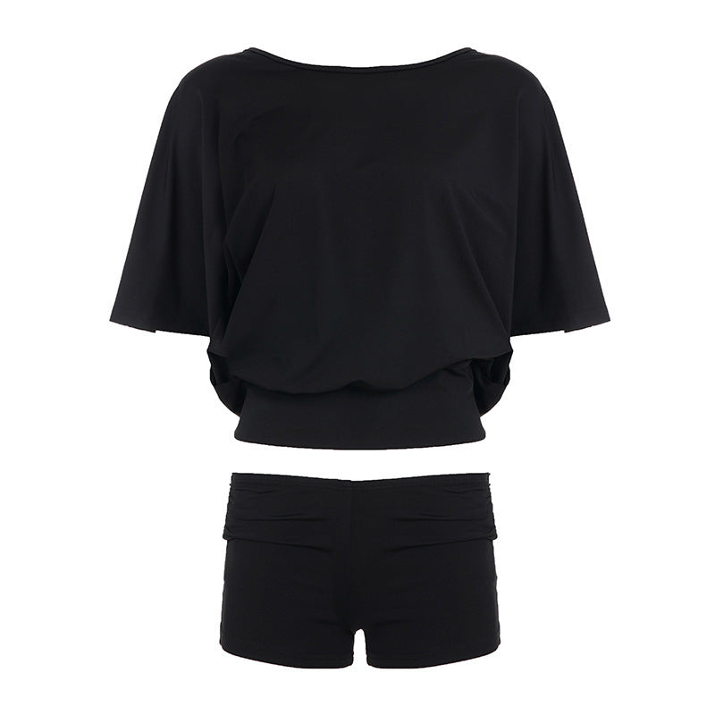 Damen Sportliches Bikini-Set mit lockerem Oberteil- und Short-Kombination Echo Archiv